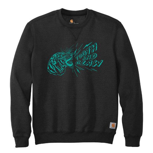 Tiger Midweight Crewneck Sweatshirt Black