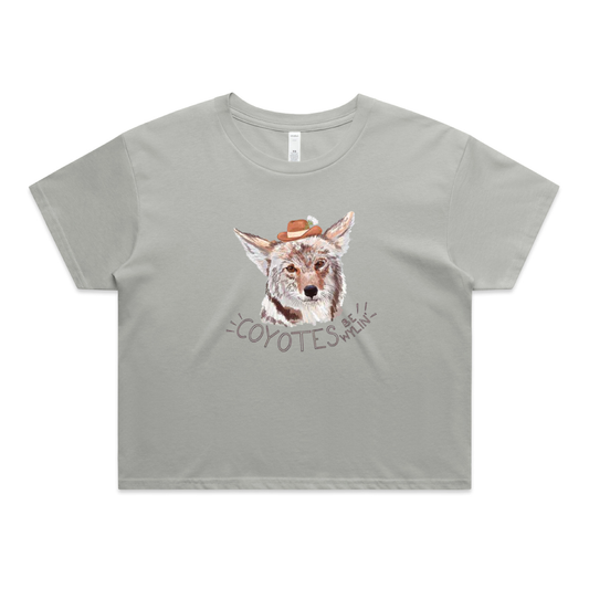 Coyotes be Wylin Wo's Crop Tee