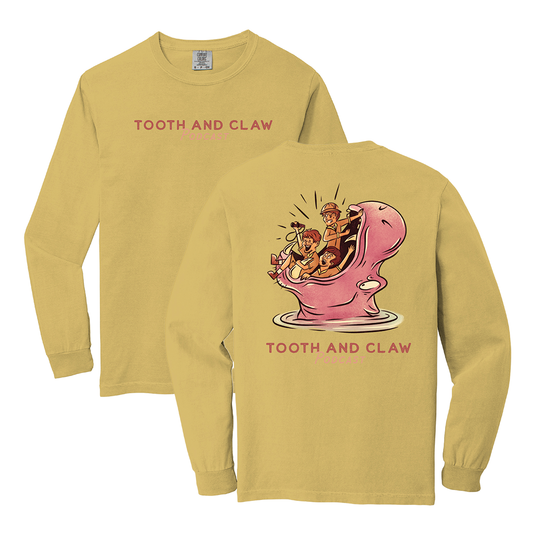 Hippo Long Sleeve Tee Mustard